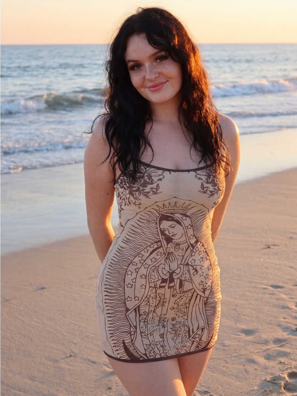 Mary Mesh Swim Coverup Dress Handmade